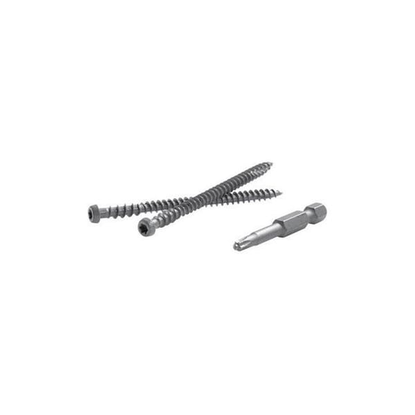 Fastenmaster Fastenmaster 5000252 TrapEase 2.5 in. Torx TTAP Star Head Zinc Carbon Steel Composite Deck Screws; Gravel Path - 75 Per Box 5000252 - main